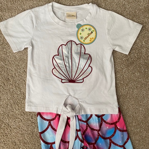 April Moon Boutique Clamshell Mermaid Outfit NWT - Picture 2 of 6